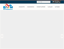 Tablet Screenshot of bmgayrimenkul.org